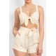 thumbnail image 2 of Conjunto de Top Corto a Rayas con Lazo Delantero y Shorts con Cinturón, 2 of 5