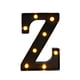 thumbnail image 2 of Letras De Marquesina LED Con Luz Blanca Cálida Y Negra Para Decoración De Cumpleaños, Z, 5,87 X 8,58 X 1,57 Pulgadas, 2 of 3