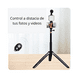 thumbnail image 3 of Soporte Celular Videos Palo Selfie Tripode Microfono Luz Led, 3 of 11