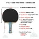 thumbnail image 2 of Paleta De Ping Pong Sensei 3 Star Negra Y Roja, 2 of 10