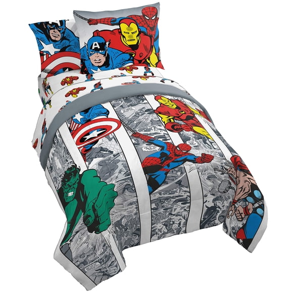 Juego de cama Jay Franco Marvel Avengers Comic Cool, tamaño completo