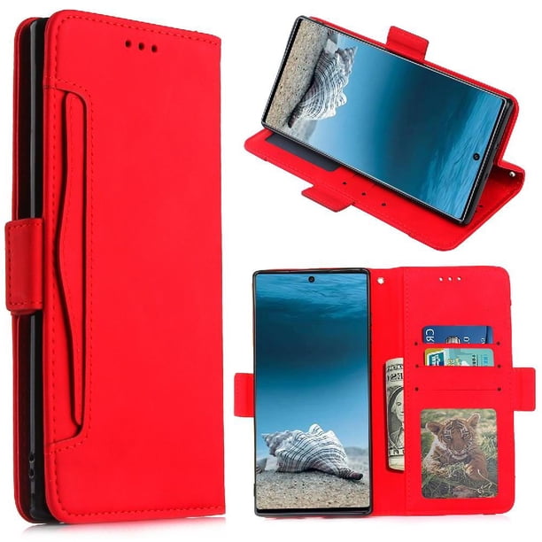 Funda Tipo Billetera FOXDOCK para Samsung Galaxy Note 10 Plus 5G – Tapa Flip con Tarjetero