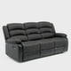 thumbnail image 2 of Sofá 3 Cuerpos Reclinable Moderno Negro Praga 8040SBK, 2 of 8