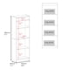 thumbnail image 3 of Estante Home-E 4 Niveles Milan Y Blanco, 3 of 3