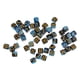 thumbnail image 1 of 50 Unid/set D6 Dados De Esquina Redonda 12mm Para Juego De Rol De Fiesta Juguete Azul Negro, 1 of 3