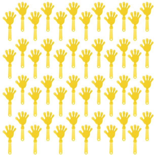 Baquetones de mano ZCYSRLQIN, 19 cm, amarillos, 48 unidades, para hacer ruido para fiestas