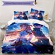 thumbnail image 1 of Sword Art Online-Inspired 3pcs Bedding Set - Includes 1 Cover & 2 Pillowcases, Breathable Polyester, Machine Washable - Perfect for All Seasons S1063, Home Decor, Cozy Sleep, Animeinspired Design, Pla, 1 of 1