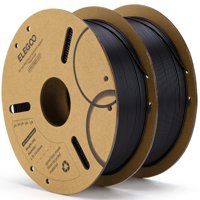 Filamento Para Impresora 3D Elegoo Pla De 1,75 Mm, Negro, 2 Kg, Paquete De 2