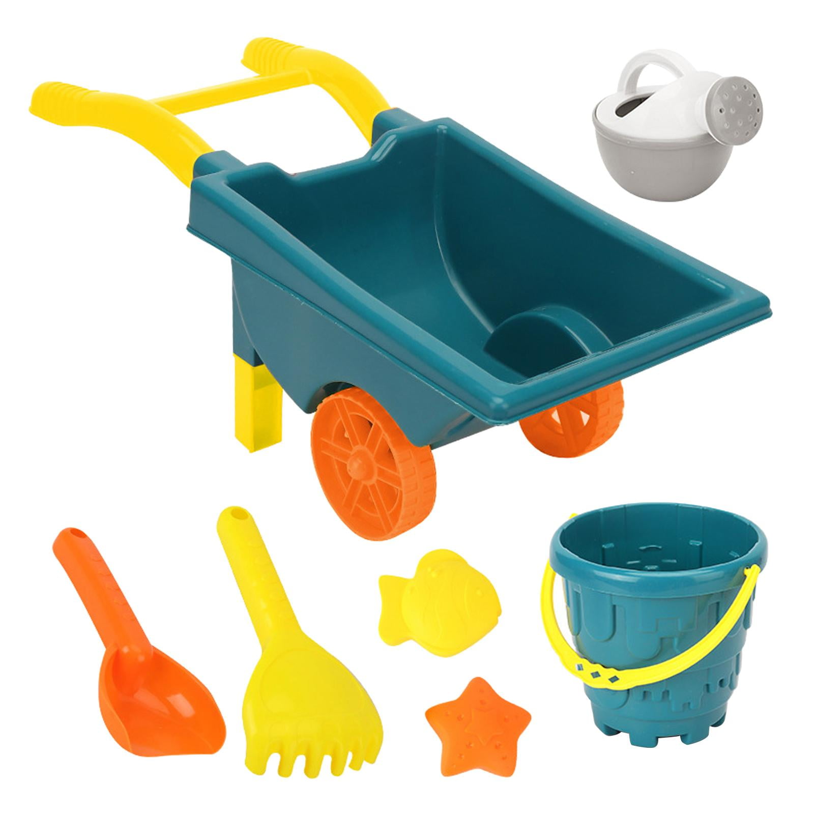 Magideal - Juego De Juguetes De Playa, Cubo, Pala, Excavación También, Juguetes De Hoyo L, Juego Para La Playa Al Aire Libre Interior Niñas Y Niños Niños Peque Carrito Cubo Verde