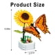 thumbnail image 4 of Caja de música de té con forma de cara de flor, juguete para ensamblar para niños, bloques de construcción, regalo de flores, 4 of 5