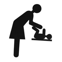 Magideal - Letrero Para Puerta De Cambiador De Bebé, Accesorio De Letrero De Acero Inoxidable Para Guardería, Decoración De Señalización Práctica Fácil De Instal Negro