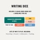thumbnail image 3 of Juego creativo Writing Dice Two Tumbleweeds, juego de 9 unidades para adultos, 3 of 8