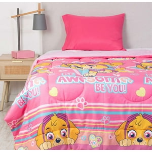 Mashini - Cubrecama Plumón Infantil Niña Skye Paw Patrol Rosa
