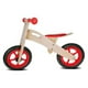 thumbnail image 2 of Bicicleta de equilibrio aprendizaje de madera rojo, 2 of 3
