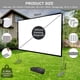 thumbnail image 2 of Pantalla de proyector exterior SKERELL de 100 pulgadas con soporte 16:10 4K HD, 2 of 6
