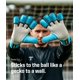 thumbnail image 3 of Guantes de portero T1TAN Rebel 2.0 azul cielo talla 10, 3 of 8