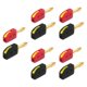 thumbnail image 2 of 10 Piezas De Conector Banana De 4 Mm De Repuesto De Alto Rendimiento De Primera Calidad De Alta Corriente 5 Piezas Rojas 5 Piezas Negras, 2 of 5