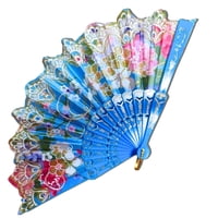 Genérico - Abanico Blue Satin Escarchado Mz02