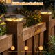 thumbnail image 3 of Luces solares para poste 4x4 Brightown, paquete de 4, LED de doble color, 3 of 3