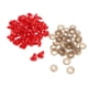 thumbnail image 2 of 100 piezas de plástico de seguridad ojos nariz suministros de bricolaje para peluche peluche rojo, 2 of 5