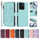 thumbnail image 3 of Funda Cartera Mariposa para [Motorola Moto G 2025 5G] con Soporte y Cremallera Verde menta, 3 of 6