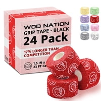 Thumb Wraps Wod Nation Para Levantamiento De Pesas, Resistente Al Sudor, Color Rojo, 24 X 7 M