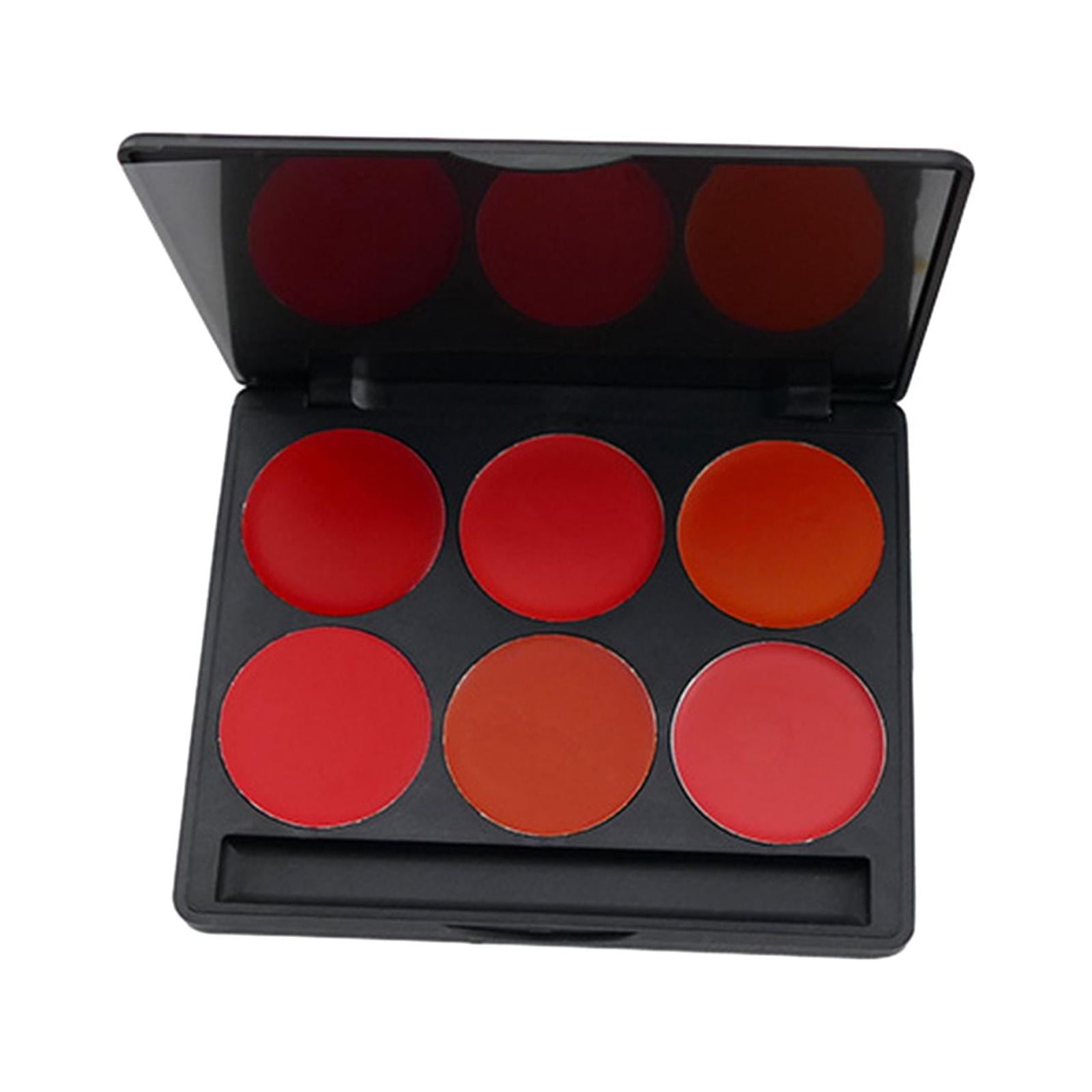 Magideal - Paleta De Lápiz Labial De 6 Colores, Brillo De Labios, Placa De Maquillaje, Embellecedor Hidratante, Lápiz Labial Mate Profesional Para Festival De Of