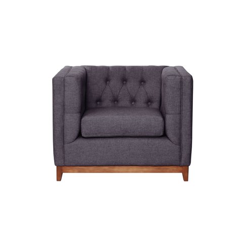 Latam Home - Sofa Roma 1C Lino Gris Oscuro