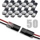thumbnail image 1 of Conector de cables Japelessor de 2 pines con bloqueo, 50 piezas, 1 of 7