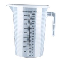 Magideal - Taza Medidora Con Recipiente De Líquido A Escala, Vaso Cilíndrico Graduado Fácil De Transportar, Accesorios Para Hornear Para Agua Fría Y Caliente En 5000 Ml