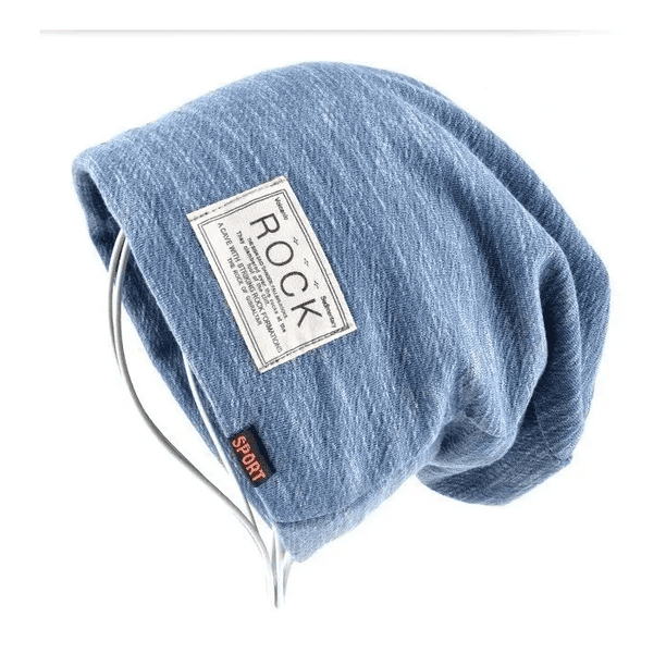 Gorro Invierno Hombre De Lana Con Forro Interno Moda Azul Acero