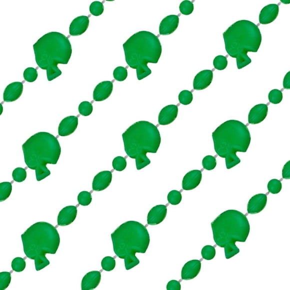 Collares Blinkee para casco de fútbol americano, 12 unidades, color verde