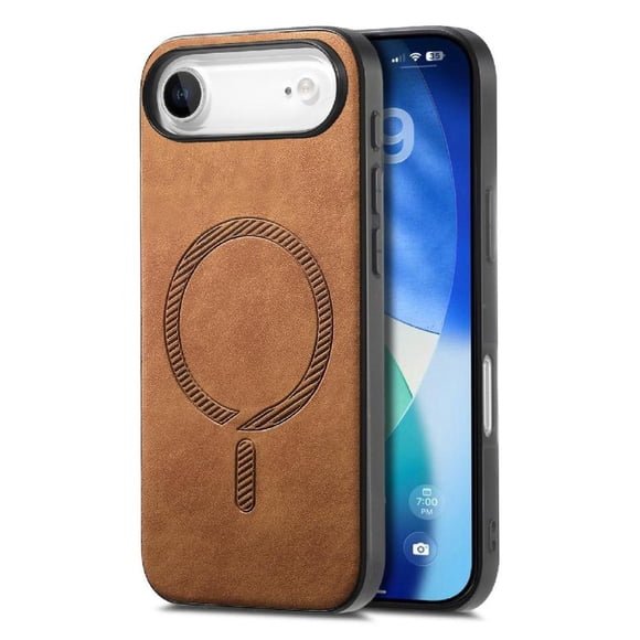 Magnetic Slim Case for iPhone Air with Camera Guard & Anti-Scratch Back Brown