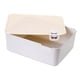 thumbnail image 2 of Caja De Almacenamiento De Ropa Interior, Organizador De Cajones De PP, Armario Apilable, Organizador De Gabinete, Tapa Beige, 2 of 3