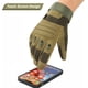 thumbnail image 3 of Guantes tácticos de dedos completos para hombre, ajustables, con pantalla táctil, para airsoft, motocicletas, ciclismo, senderismo, trabajo, deportes al aire libre (verde militar, mediano)., 3 of 6