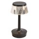 thumbnail image 2 of Lámpara De Mesa De Cristal Moderna Luz De Escritorio Dormitorio Mesita De Noche Luz De Noche Regulable Negro, 2 of 5