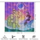 thumbnail image 2 of ¡Despierta, Carlo!-theme 4-Piece Shower Curtain Set with Rugs, Waterproof Bathroom Decor Set Includes Bath Mat, U-Shaped Rug, Toilet Lid Cover and Curtain with Hooks, 2 of 6