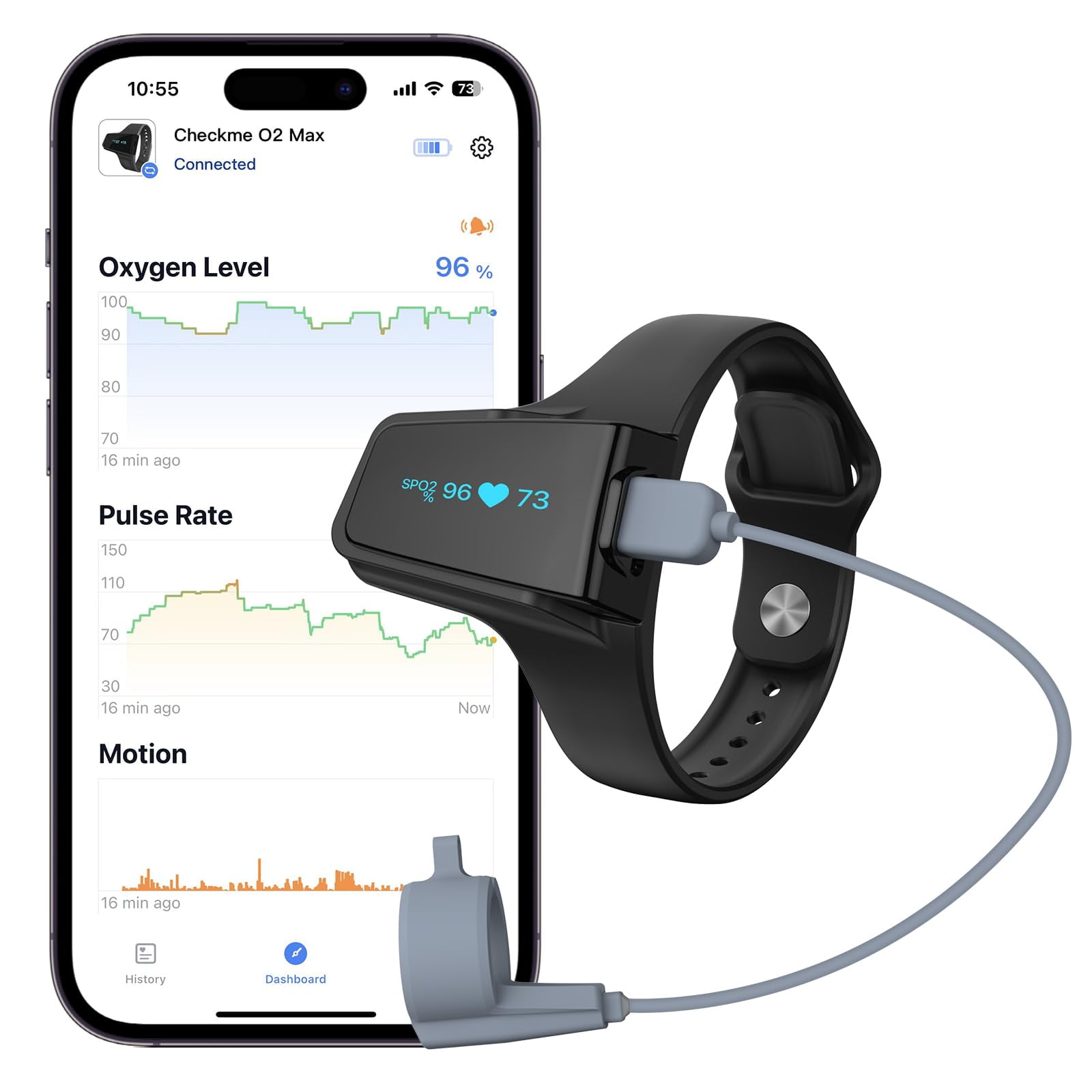 Pulsioxímetro De Muñeca Wellue Con Recordatorio De Audio Bluetooth