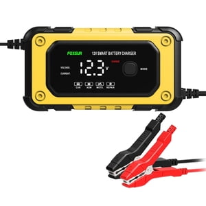 Ioensy - Cargador De Batería 12V 6A Ventilador Mantenedor De Batería De Enfriamiento Para Automóvil Camioneta