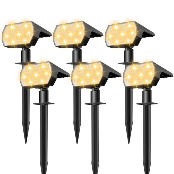 Luces solares NYMPHY 56 LED IP68, impermeables, 3 modos, paquete de 6
