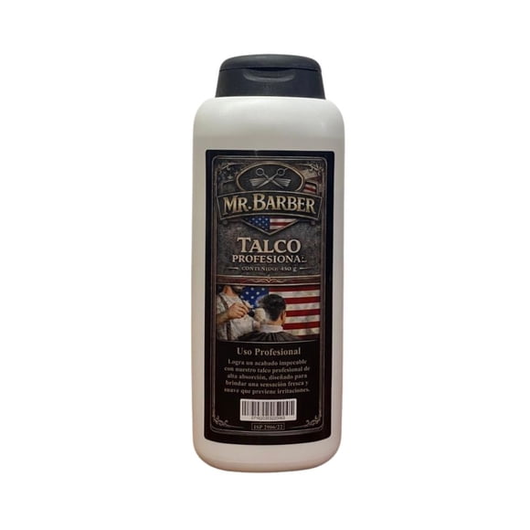 Talco Perfumado Mr. Barber 450g para Caballero