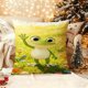 thumbnail image 1 of A Cute Waving Frog Print Pillowcase Double-sided Printing Machine Washable for Indoor and Outdoor Use Suitable for Bedroom Living Room Sofa and Bed Decoration A, 1 of 1