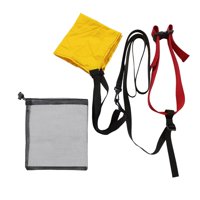 Magideal - Entrenamiento De Resistencia A La Natación Conjunto De Paracaídas De Natación Ajustable Con Bolsa De Cordón De Cordón De Resistencia Acuática Para Pri Amarillo Y Pequeño