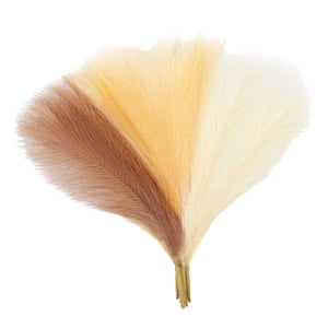 Bothyi - 6X Relleno De Jarrón De Arreglo De Flores Secas Artificiales Para Decoración Del Hogar Beige Marrón Caqui