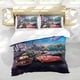thumbnail image 5 of Disney Car McQueen Conjunto de sábanas temático, trío de piezas, cómodo y amigable con la piel, diseño único, regalo de decoración para el hogar para familiares, amigos y fans,135cm *200cm, 5 of 6