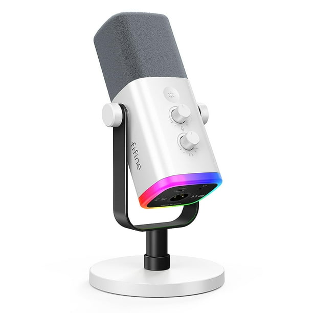 FIFINE ダイナミックマイク アーム AM8 PROT USB XLR Micrófono para juegos FIFINE AM8 XLR/USB para transmisión de