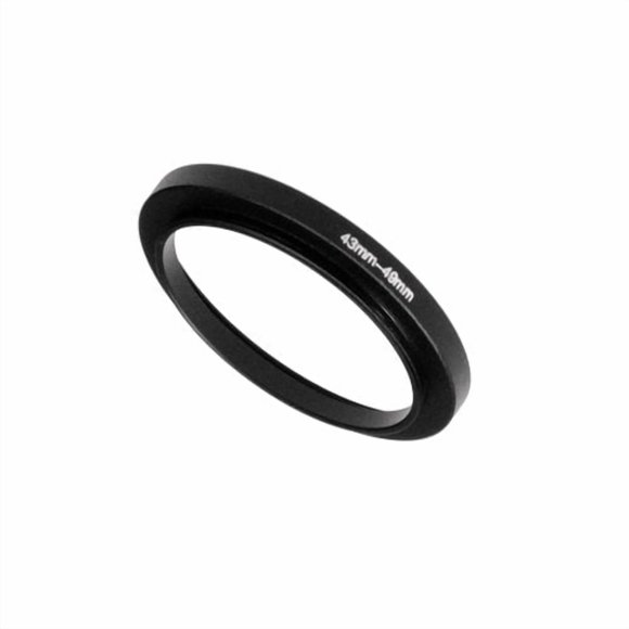 ANILLO Fotodiox 43 mm‑49 mm Negro de Metal