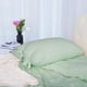 thumbnail image 2 of Conjunto Cobertor De Camas Super King Unique Bargains Única Lavada de Algodón Funda de Almohada Colcha Edredón Verde, 2 of 3
