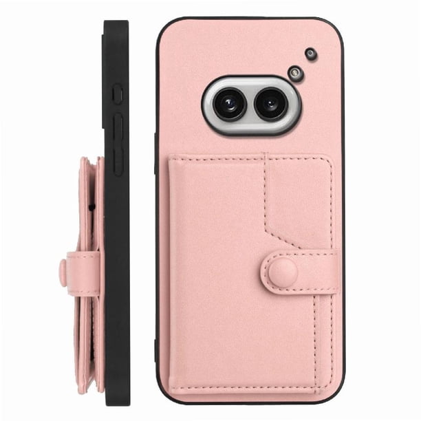 FOXDOCK Funda para Nothing Phone 2a con Bloqueo RFID - Diseño Elegante con Cierre de Botón