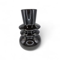 Mc Group - Jarron Decorativo De Cristal Negro Vintage -20 X 5